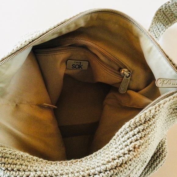 The Sak Woven Beige Shoulder Handbag - Picture 7 of 7